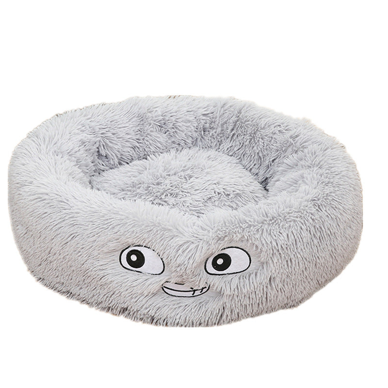Donut bed with face